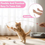 4 Pcs Cat Feather Toys, Cat Toys Wand - Image 4