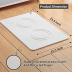 Home Dog Cat Bowl Stone Mat–Natural Diatomite Stone Pet Bowls Mat, Pet Feeding - Image 4