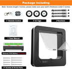 Smart Cat Door with 3 Collar Sensor, RFID Cat Door Collar Activated with Remote - Image 7