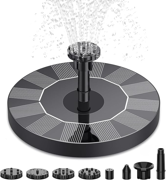 AISITIN Solar Bird Bath Fountain Pump, Solar Fountain Pump by AISITIN