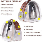 Front Extension Vented Pet Carrier Backpack - Image 5