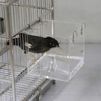 Hanging Bird Bath Cube Bird Bathtub Bath Shower Box Bowl Cage Accessory - Image 4