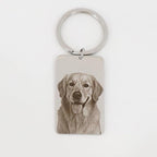 Custom Pet Portrait Keychain – Personalized Photo Engraved Keychain - Image 5