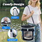 Small to Medium Bird Travel Carrier Cage, Portable Parrot Parakeet Cockatile - Image 5