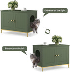 Homhedy Cat Litter Box Enclosure, Cat Washroom Furniture - Image 8
