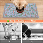 Absorbent Pet Dog Bowl Mat for Food and Water, Pet Cat Food Feeding Mat - Image 3