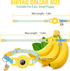 BINGPET AirTag Cat Collar with Bells, Upgraded Safety Elastic Cat Collar with - Image 4