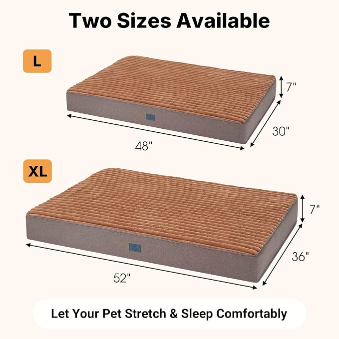 Veehoo Orthopedic Memory Foam Dog Bed, 7 Inch Thick Extra Large Dog Bed XL - Image 4