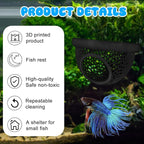 Floating Betta Hide & Shrimp Cave – 3D Printed Aquarium Decor, Feeding Ring & - Image 7