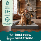 FurHaven Orthopedic Dog Bed for Large Dogs, L-Shaped Chaise Contour Mattress - Image 9