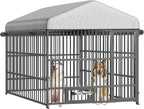 HOOBRO Outdoor Dog Kennel with Cover, 6.6 x 6.6 x 6.4 ft Dog Kennel Outside - Image 9