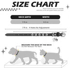 EXPAWLORER Leather Cat Collar for Girl Boy- Adjustable Pet Collar - Image 2