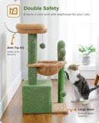 PEQULTI 4-in-1 Cactus Cat Tree, Cat Scratching Post - Image 5