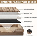 INVENHO Orthopedic Extra Large Dog Bed, XXL Waterproof Dog Sofa, Egg-Crate Foam - Image 4
