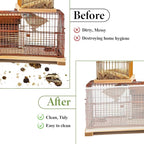 Bird Cage Seed Catcher White Bird Cage Net Cover Adjustable Birds Cages Netting - Image 4