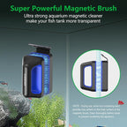 Aquarium Magnet Glass Cleaner, Double-Sided Detachable & Floating Algae Scraper - Image 2