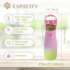 Dog Water Bottle Portable, 19Oz Large Capacity Dog Water Dispenser, Food Grade - Image 3