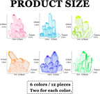 MIUPOO Glow Crystal, Betta Stones, Glow in The Dark Crystal, Bonsai Decor - Image 2