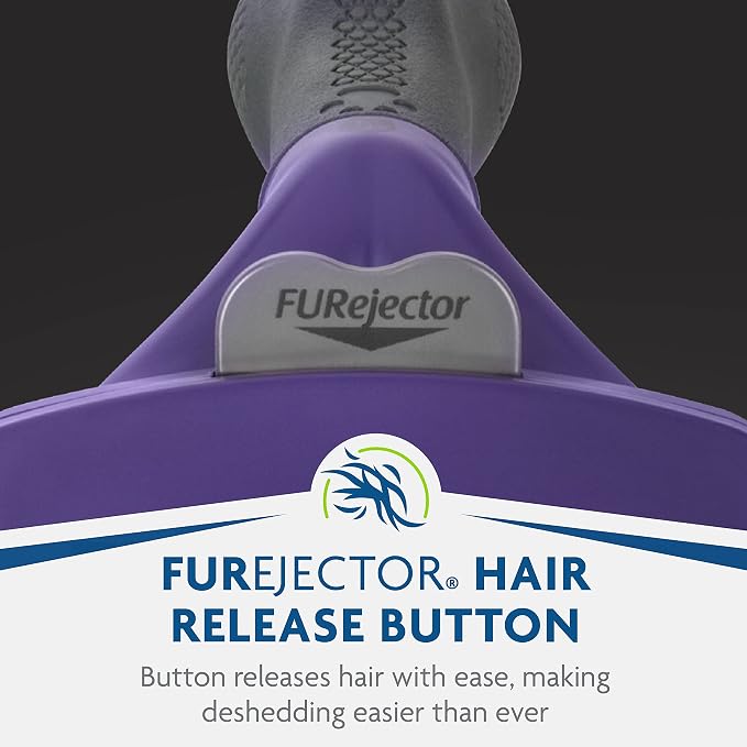 FURminator® deShedding Tool For Medium/Large Cats, Long Hair, Removes Loose - Image 7
