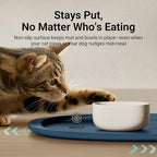 DownyPaws Cat Food Mats for Floors Waterproof, BPA Free Silicone Pet Feeding Mat - Image 7