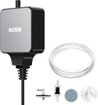 NICREW Nano Silent Aquarium Air Pump Black, Aquarium Aerator by NICREW