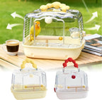 Bird Travel Cage – 12.32x9.06x9.17 inch Transparent Parrot Carry Bag | Bird - Image 4