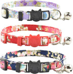 Breakaway Cat Collars with Bell, Durable & Safe Cute Kitten Collars Safety by XPangle