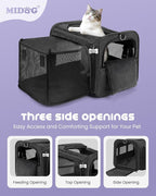MIDOG Cat Carrier Soft for Small to Medium-Sized Cats, TSA Airline Approved - Image 3