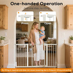 29.5-40.6" Magnetic Baby Gate for Stairs, Baby Safety Essentials, Auto Close - Image 9