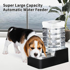RIZZARI Stainless Steel Pet Water Feeder: 8L Gravity Leak-Proof Auto Refill - Image 6