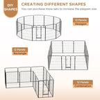 BestPet | Dog Playpen | 40 Inch, 12 Panels | Heavy Duty Metal Pet Exercise Pen - Image 4