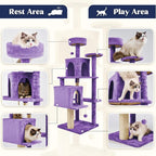 58.5inch Large Cat Tree Tower Condo - Image 4