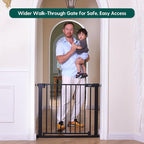 BABELIO Baby Gate for Doorways and Stairs, 31-36" Pet Gate - Image 2