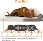 Amazon Basics Dog Bed with Cooling Gel Memory Foam, Pressure-Relief Support - Image 4