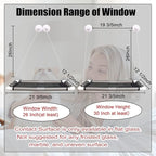 Cat Window Perch, Cat Hammock Window Seat w/Free Fleece Blanket 2025 Latest - Image 3