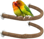 Rypet 2PCS Natural Wood Bird Perches by RYPET