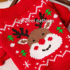Christmas Dog Outfit Red Puppy Sweater - Image 7