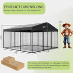 Gotland Dog Kennel Outdoor 10 x10 x6 FT, Dog Cage Outdoor - Image 3