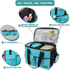 PetAmi Dog Travel Bag, Travel Pet Bag Organizer, Dog Food Travel Bag - Image 4