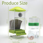 No Mess Bird Feeder Water Dispenser Set, Automatic Parrot Feeder - Image 2