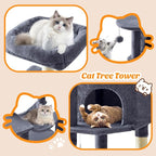 Cat Tree Tower 44 Inch, Small Cat Tower - Image 6