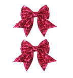 3-inch Sequined Bow Hair Clips For Baby Girls, Kids and Young Women Birthday by Koolgil