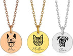 Custom Pet Portrait Necklace by IdaMemory