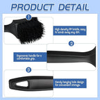 2 Pcs Bird Bath Brush Black Hard Bristle Cleaning Brush - Image 3