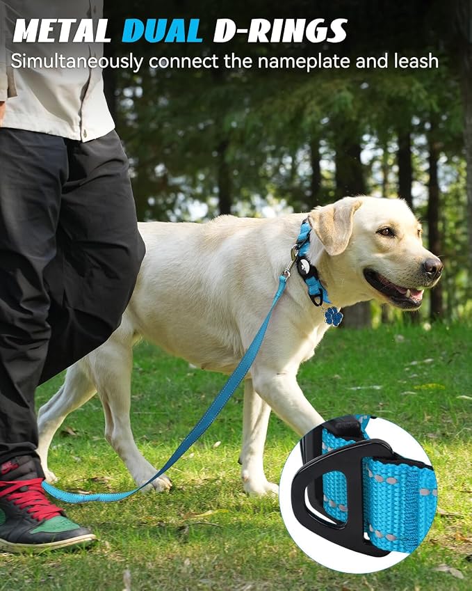 Joytale Airtag Dog Collar, Waterproof Dual D-Rings, Reflective Pet Collar - Image 4