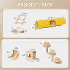 13-in-1 Cat Wall Shelves and Perches, Floating Cat Shelves, Solid Wood Wall - Image 2