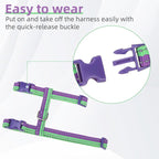 PUPTECK Adjustable Cat Harness and Leash Set Escape Proof Kitten Strap Collar - Image 4