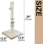 Dimaka 29" Height Tall Cat Scratching Post, Claw Scratcher - Image 2