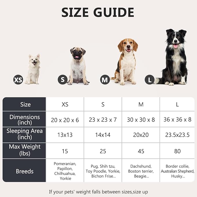 MIXJOY Orthopedic Dog Bed Comfortable Donut Cuddler Round Dog Bed Ultra Soft - Image 4