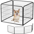 BestPet | Dog Playpen Extender | 24 Inch, 4 Panels | Heavy Duty Metal Pet by BestPet